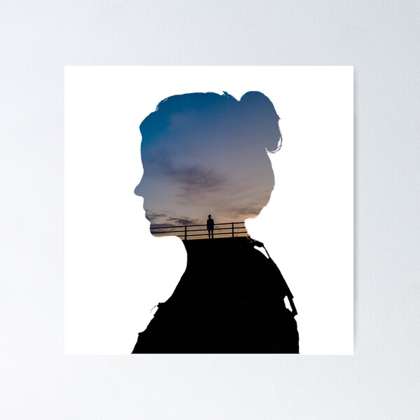 Item preview, Sunset Girl Double Exposure designed and sold by xciopb.