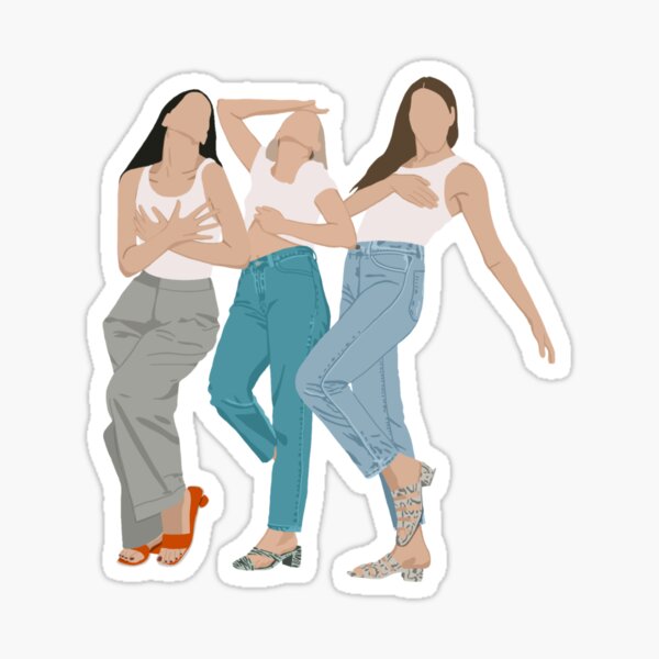 Vista previa del artículo con la obra «HAIM POSE», diseñado y vendido por Maddison Green.