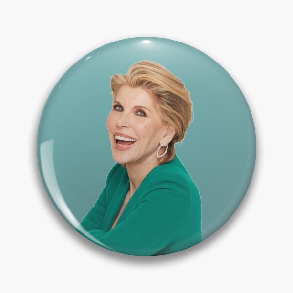 Item preview, Christine Baranski Laughing in Sea Green designed and sold by baranskini.