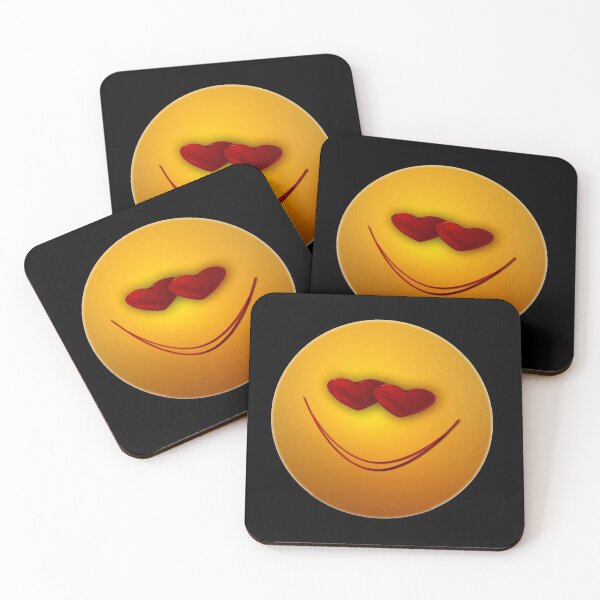 Item preview, Hearts and Smiles, laugh face smiley designed and sold by wabeen.