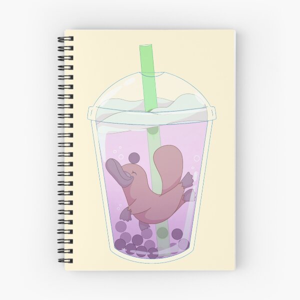 Item preview, A Platypus Swimming in Boba designed and sold by Imaplatypus.