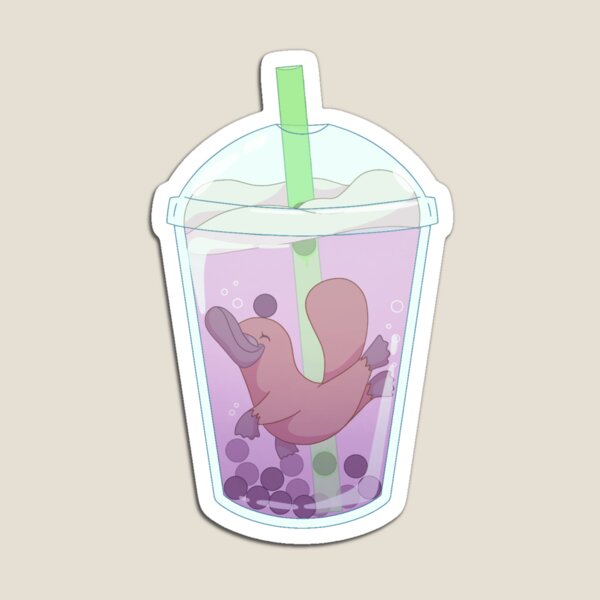 Item preview, A Platypus Swimming in Boba designed and sold by Imaplatypus.