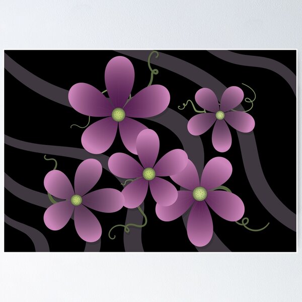 Item preview, Floating Flowers and Swirling Tendrils designed and sold by Izzy Clarence.