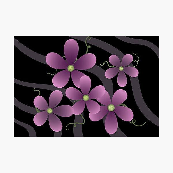 Item preview, Floating Flowers and Swirling Tendrils designed and sold by Izzy Clarence.