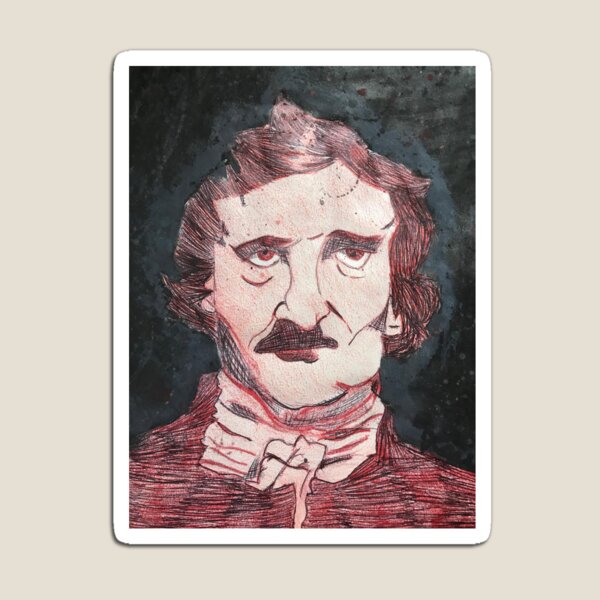 Aperçu de l'œuvre Edgar Allen Poe Art créée et vendue par Common Art of Jess.