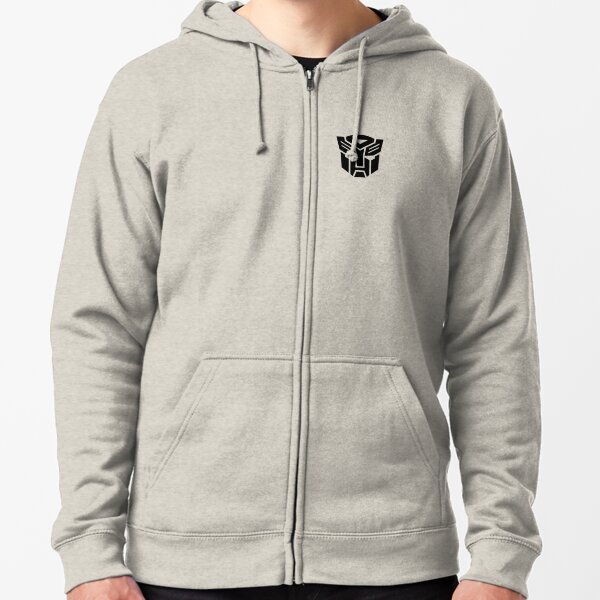 transformers zip up hoodie