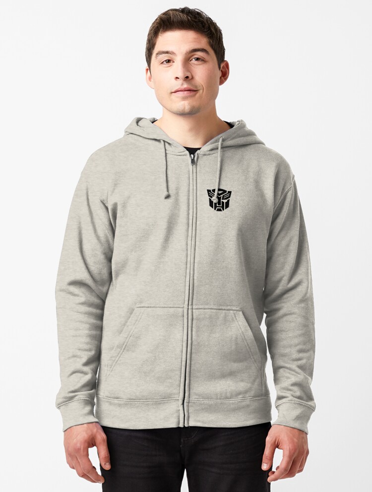 transformers zip up hoodie