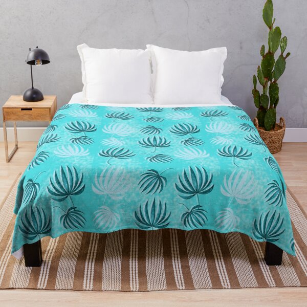 Item preview, Aqua Tropical Palm Fan Leaves designed and sold by airemestudio.