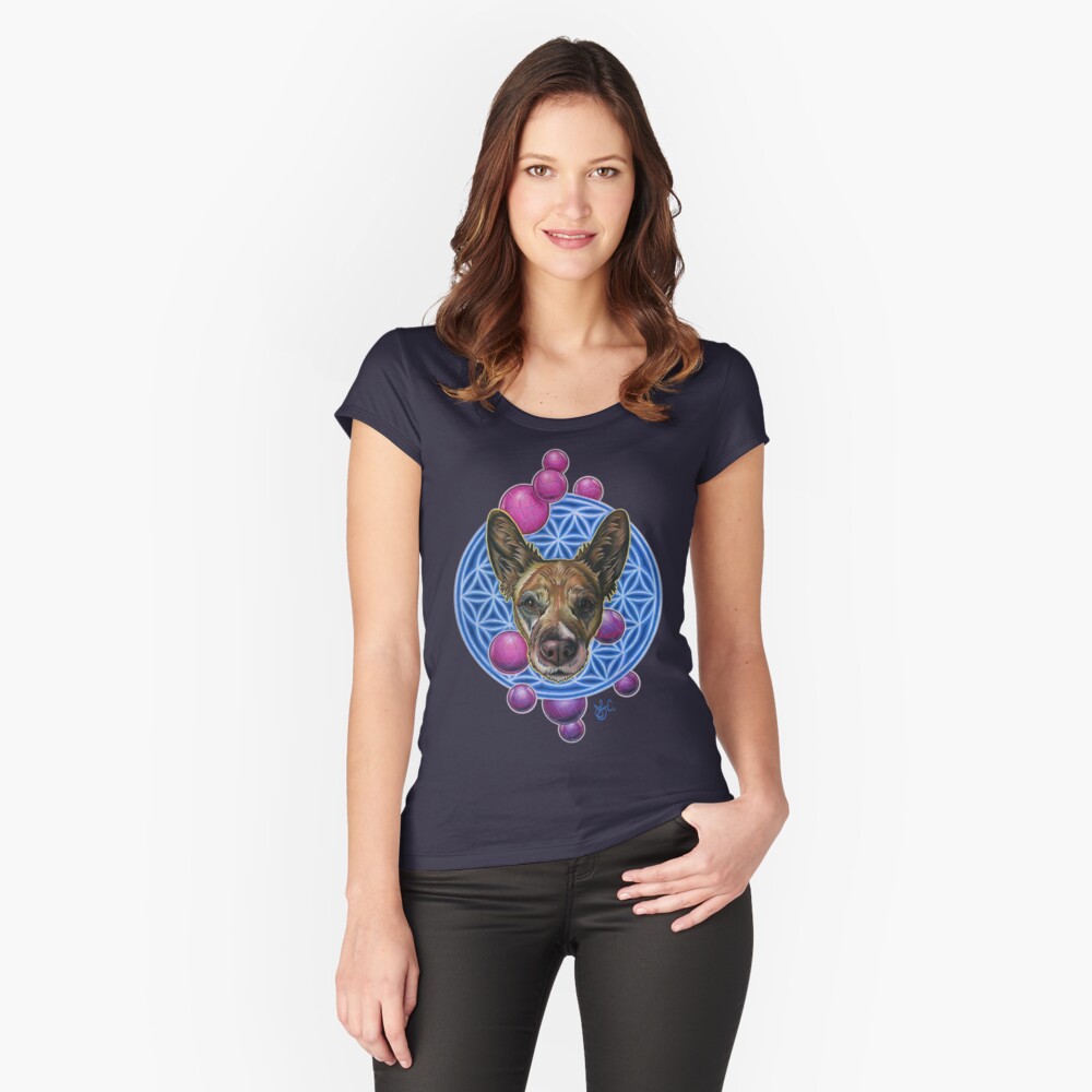 Item preview, Fitted Scoop T-Shirt designed and sold by jabwai.
