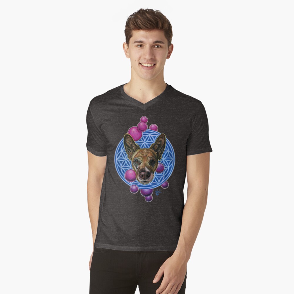 Item preview, V-Neck T-Shirt designed and sold by jabwai.