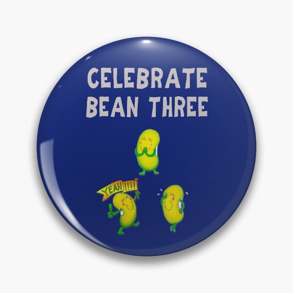 Item preview, Happy 3rd Birthday card - Celebrate Bean Three designed and sold by Justbeanhappy.