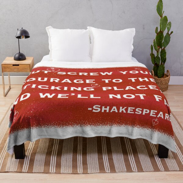 Item preview, Courage of Macbeth Shakespeare quote designed and sold by Holland Guthrie.