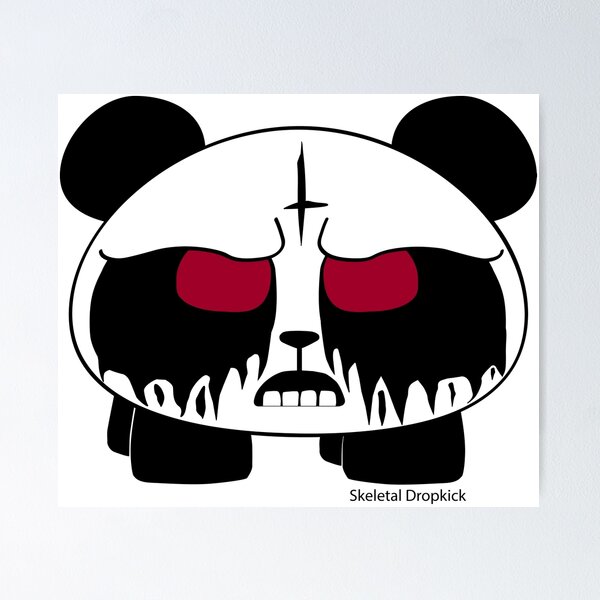 Item preview, Evil Goth Panda designed and sold by skeletaldropkik.