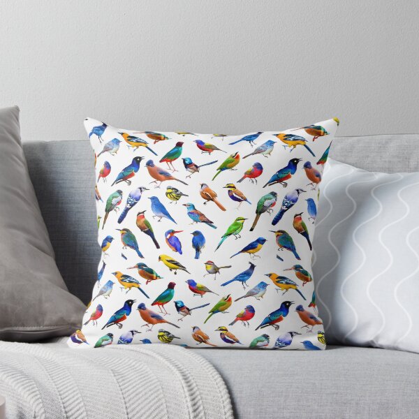 Item preview, Brilliant Birds II on White Background designed and sold by AxeLeon Patterns.