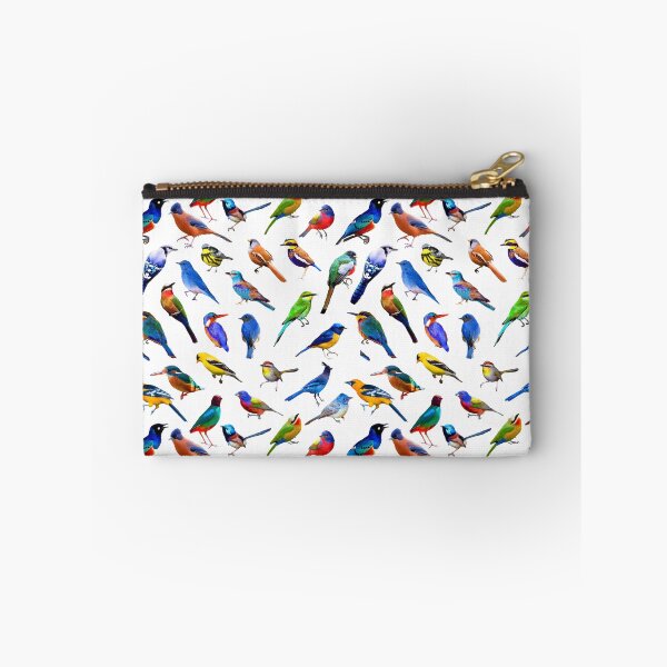 Item preview, Brilliant Birds II on White Background designed and sold by AxeLeon Patterns.