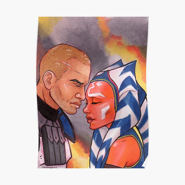 RexSoka Rex and Ahsoka at the end of the War Poster