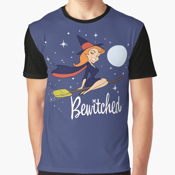 Bewitched Broom Shirt, Sticker, Mask Graphic T-Shirt
