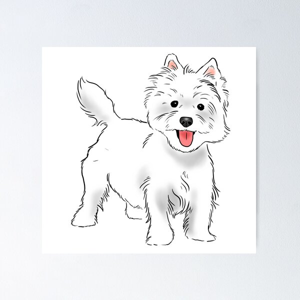 Item preview, Westie, West Highland White Terrier designed and sold by Furkid Studio.
