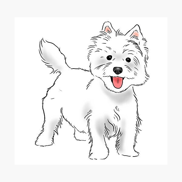 Item preview, Westie, West Highland White Terrier designed and sold by Furkid Studio.