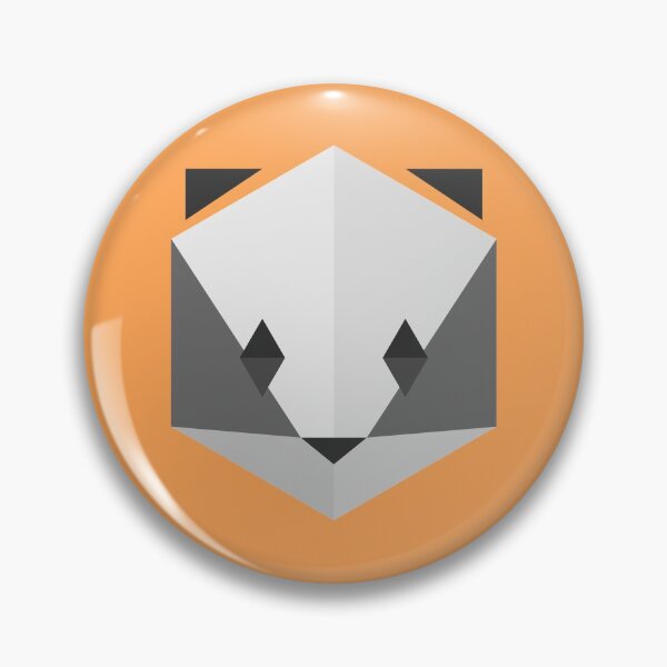 Item preview, Animinimal Badger (orange) designed and sold by animinimal.