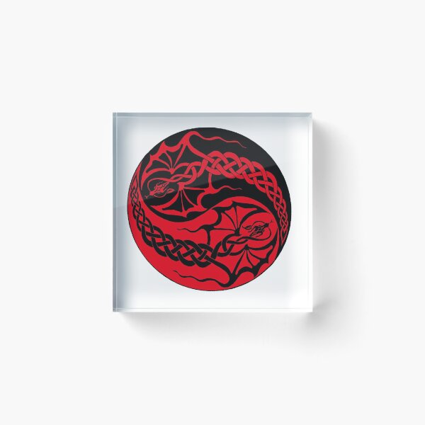 Item preview, Celtic Dragon Yin Yang designed and sold by ingridthecrafty.
