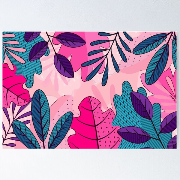 Item preview, Summer Tropical Floral Print designed and sold by Rafa_Borroto  -.
