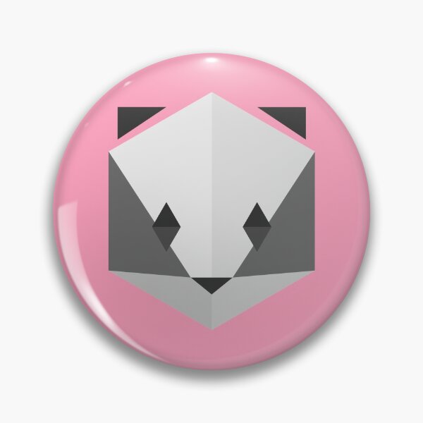 Item preview, Animinimal Badger (pink) designed and sold by animinimal.