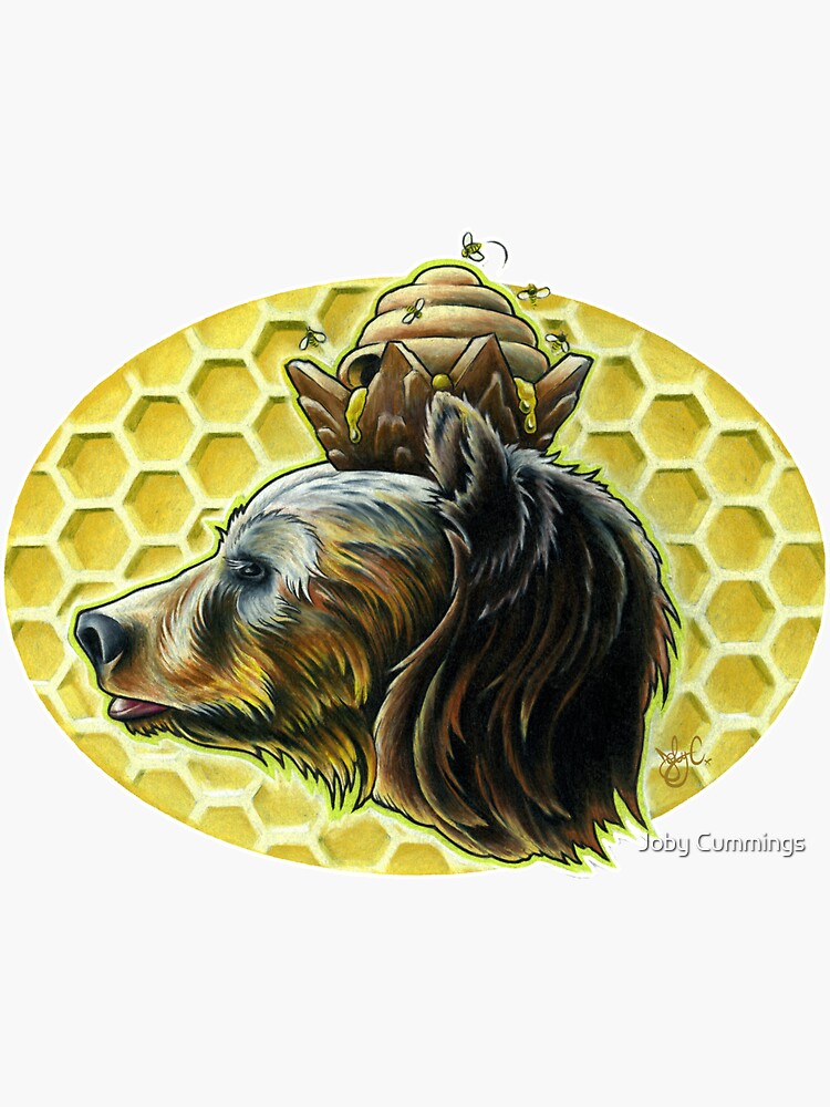 Thumbnail 3 of 3, Sticker, The Bear King!!!! designed and sold by jabwai.