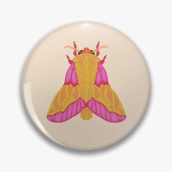 Item preview, rosy maple moth designed and sold by dkoats_.