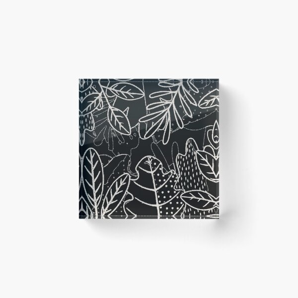 Item preview, Summer Tropical Black Floral Print designed and sold by Rafa_Borroto  -.