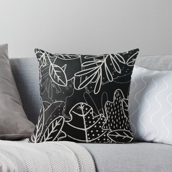 Item preview, Summer Tropical Black Floral Print designed and sold by Rafa_Borroto  -.