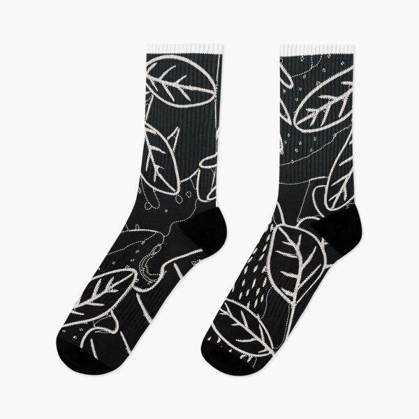 Item preview, Summer Tropical Black Floral Print designed and sold by Rafa_Borroto  -.