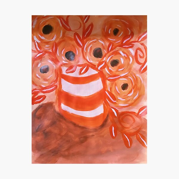 Item preview, "Poppies" ~ a Monochromatic... by Andrea Horowitz designed and sold by Andrea Horowitz.