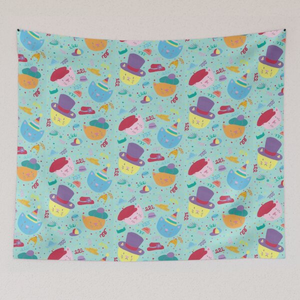 Item preview, It's cats pawty time! designed and sold by evelyn-at-work.