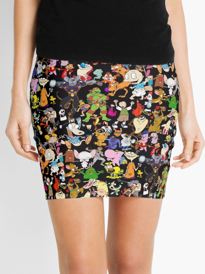 90s mini skirt yellow