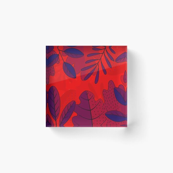 Item preview, Summer Tropical Red Floral Print designed and sold by Rafa_Borroto  -.