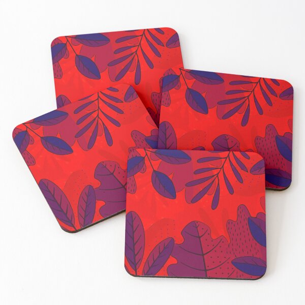 Item preview, Summer Tropical Red Floral Print designed and sold by Rafa_Borroto  -.