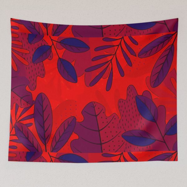 Item preview, Summer Tropical Red Floral Print designed and sold by Rafa_Borroto  -.