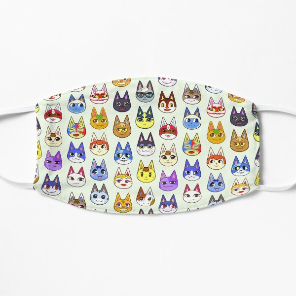 Animal Crossing Cats Flat Mask