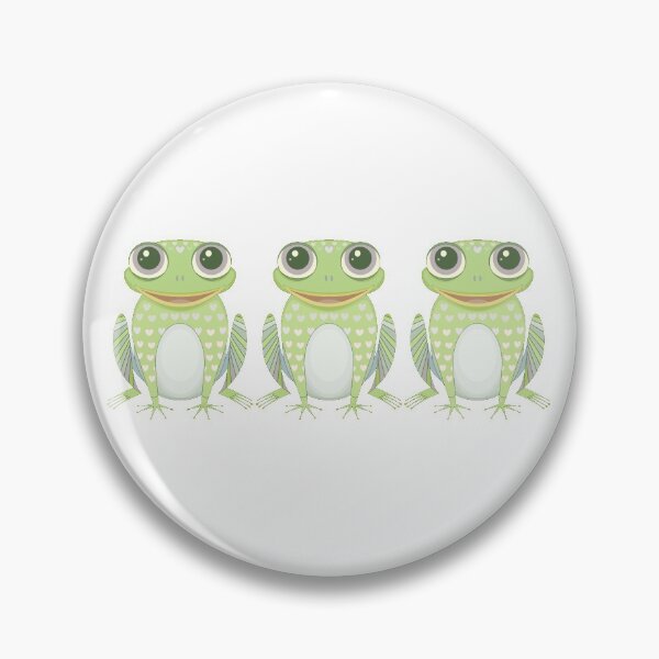 Item preview, Happy Triplet Frogs designed and sold by Jean Gregory Evans.