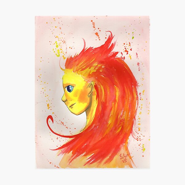 Item preview, Fire Illustration designed and sold by Feliza Estrada.