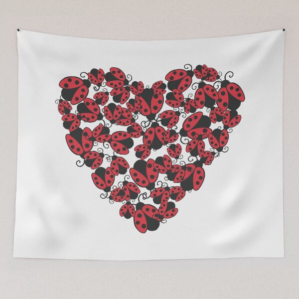 Item preview, Lady Bug Heart designed and sold by kmoblenes.