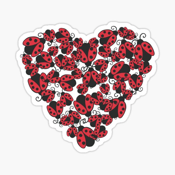 Item preview, Lady Bug Heart designed and sold by kmoblenes.