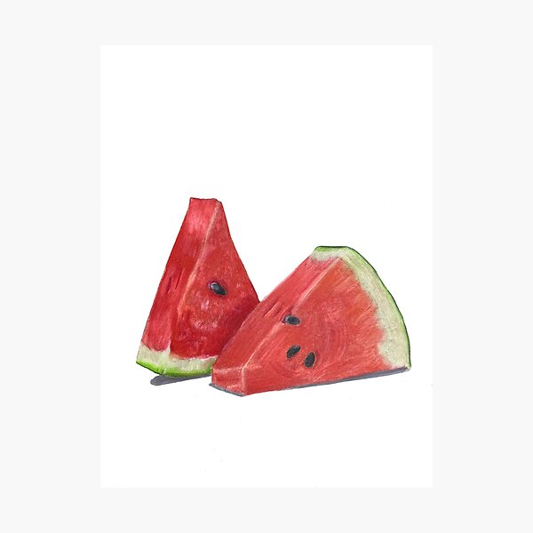 Item preview, Watermelon drawing designed and sold by Artbybailey.