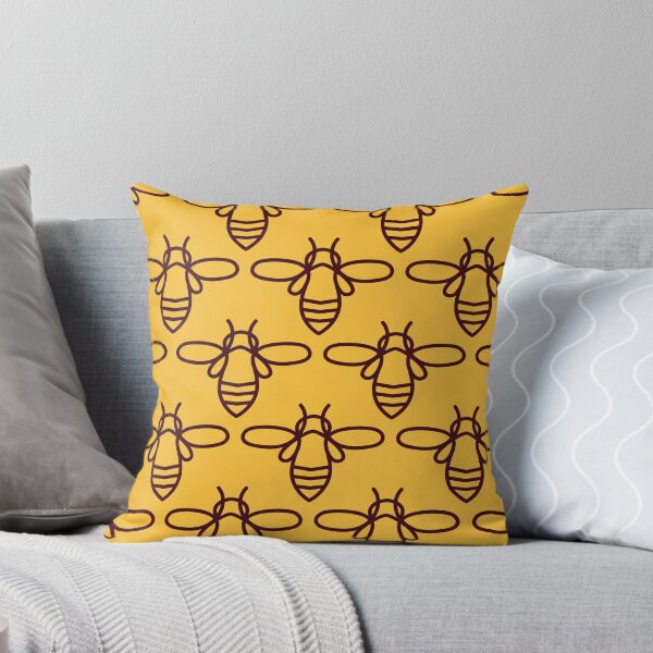 Item preview, Yellow Minimalist Bee Pattern designed and sold by Mexikawaii.