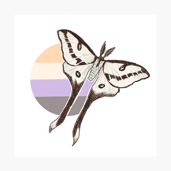 Item preview, Nonbinary moth  designed and sold by C ..