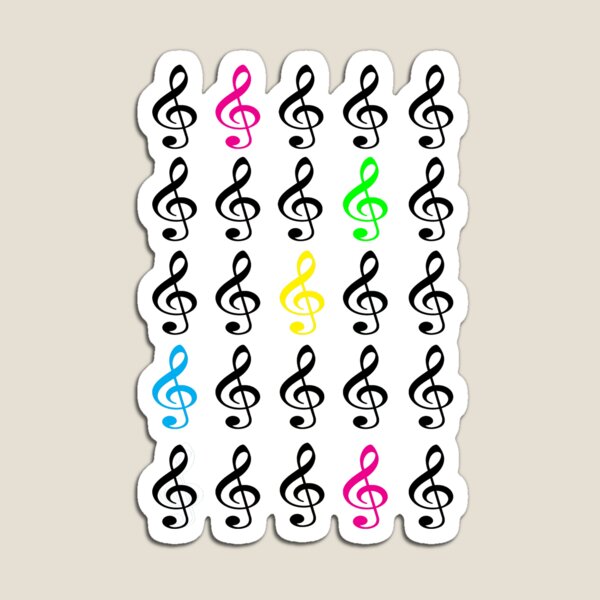Item preview, Claves de sol coloridas designed and sold by ValeriesGallery.