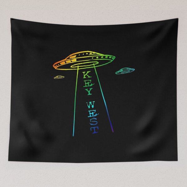 Item preview, Key West Florida UFO Abduction Rainbow Design designed and sold by KoolMoDee.