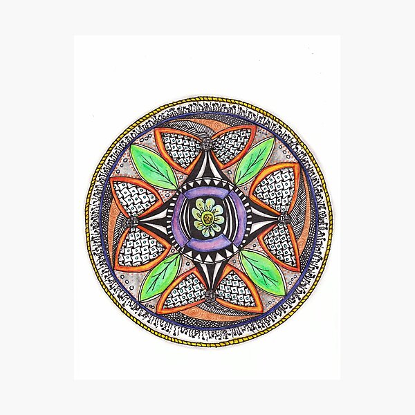Item preview, Mandala with Leaves designed and sold by Donna Norton.