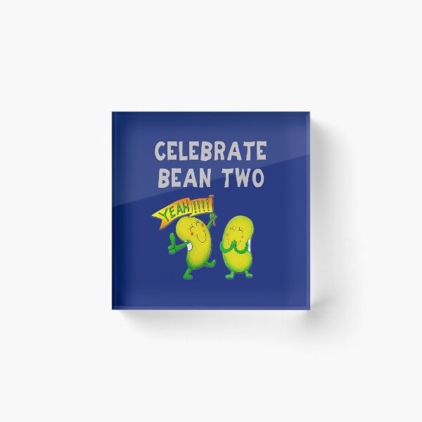 Item preview, Happy 2nd Birthday card - Celebrate Bean Two designed and sold by Justbeanhappy.